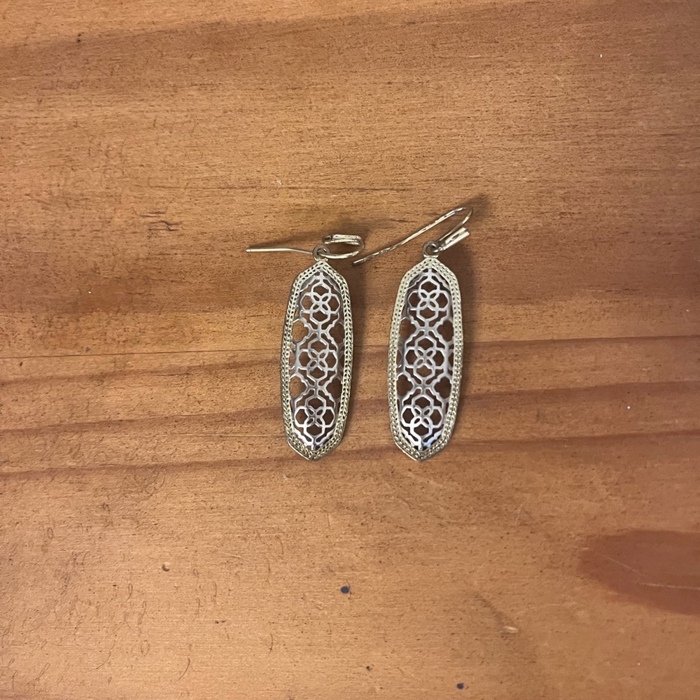 Kendra Scott mixed gold signature style earrings